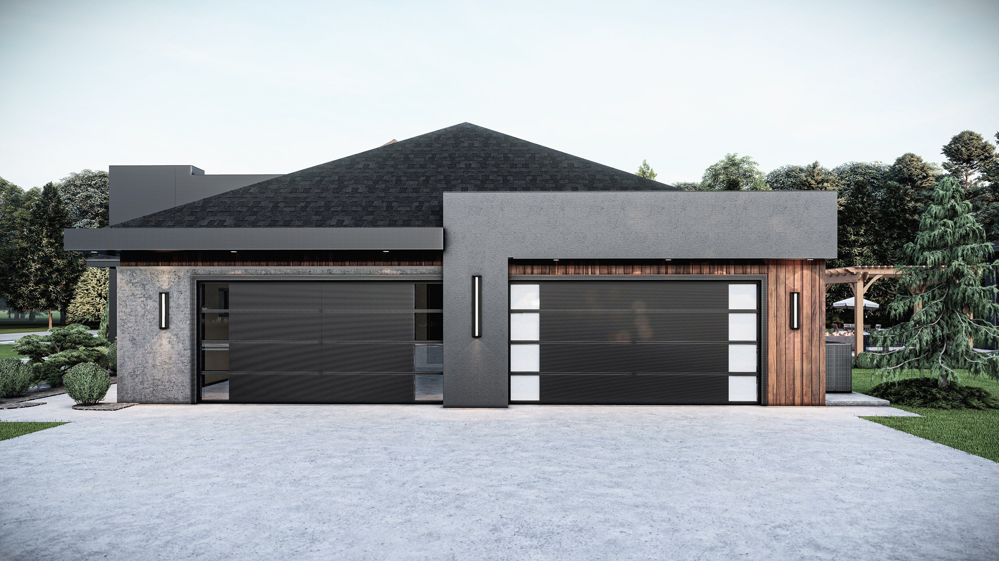 Modern House Stl-dae Digital File 3D print model_5