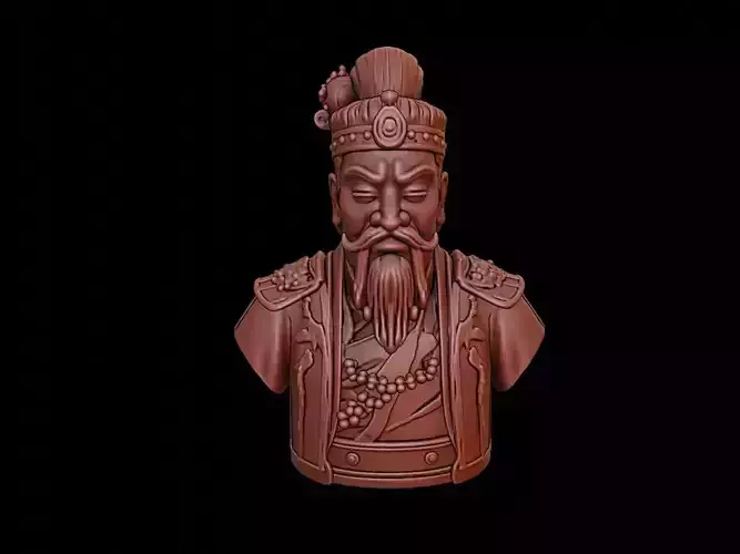Chinese Emperor Bust