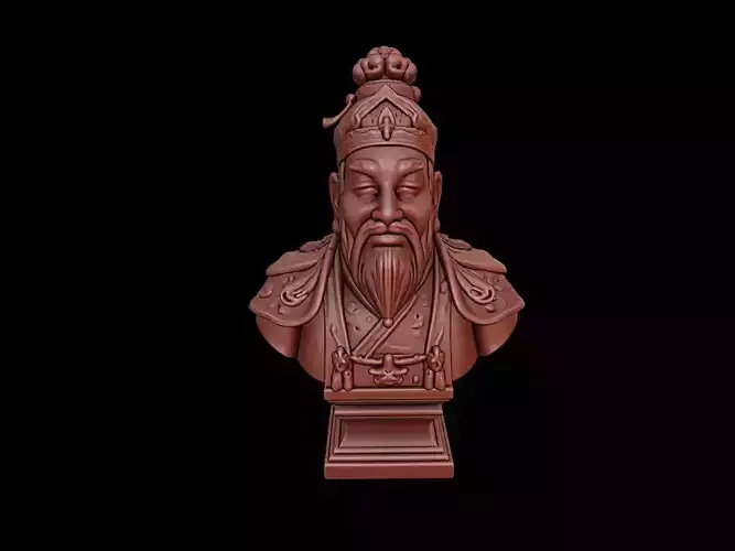 Chinese Emperor Bust