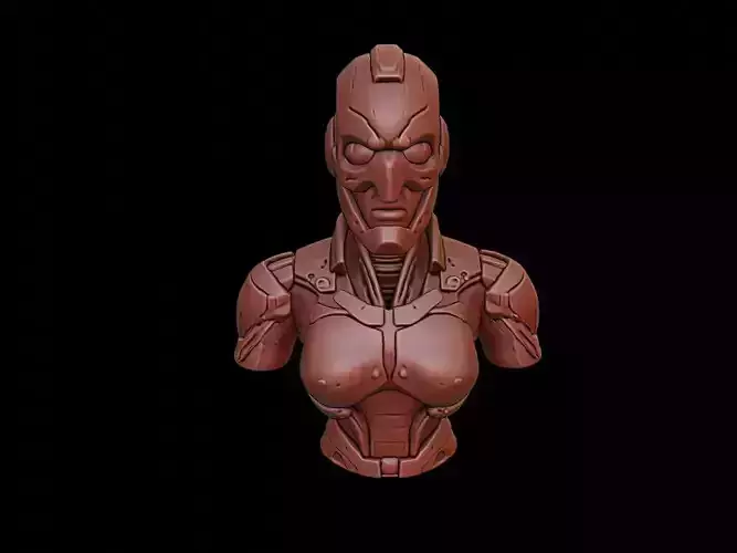 Cyborg Bust 3D print model