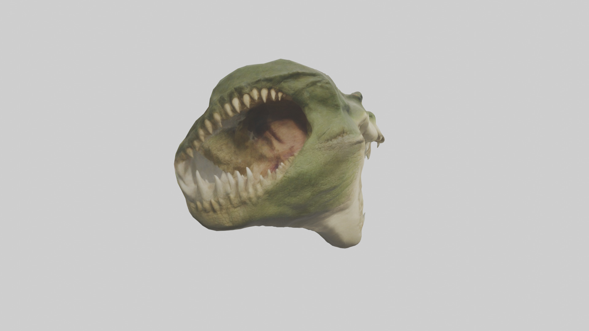 Crocodile Jaws Model Low-poly 3D model_3