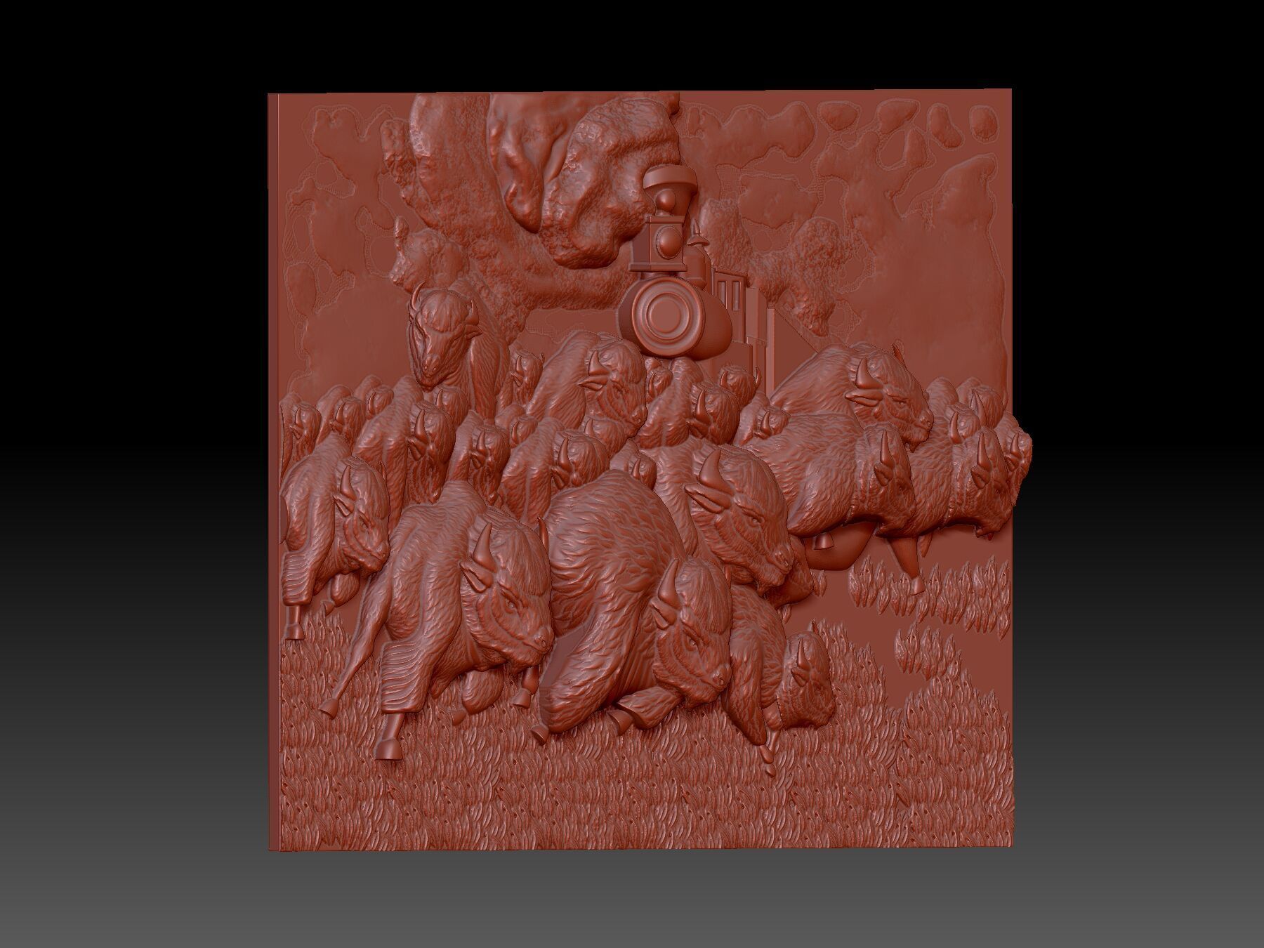 Bison 3D print model_3