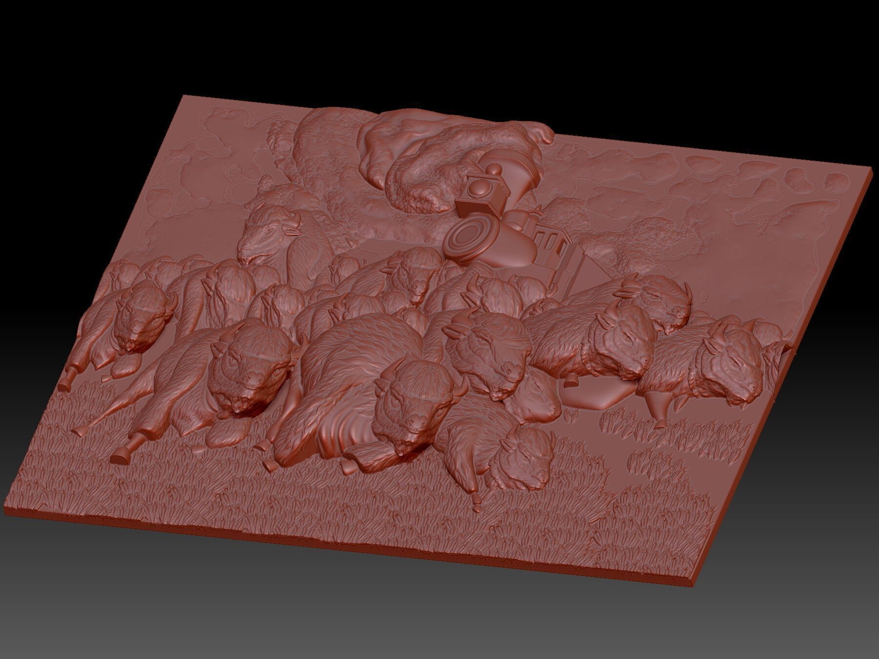 Bison 3D print model_4