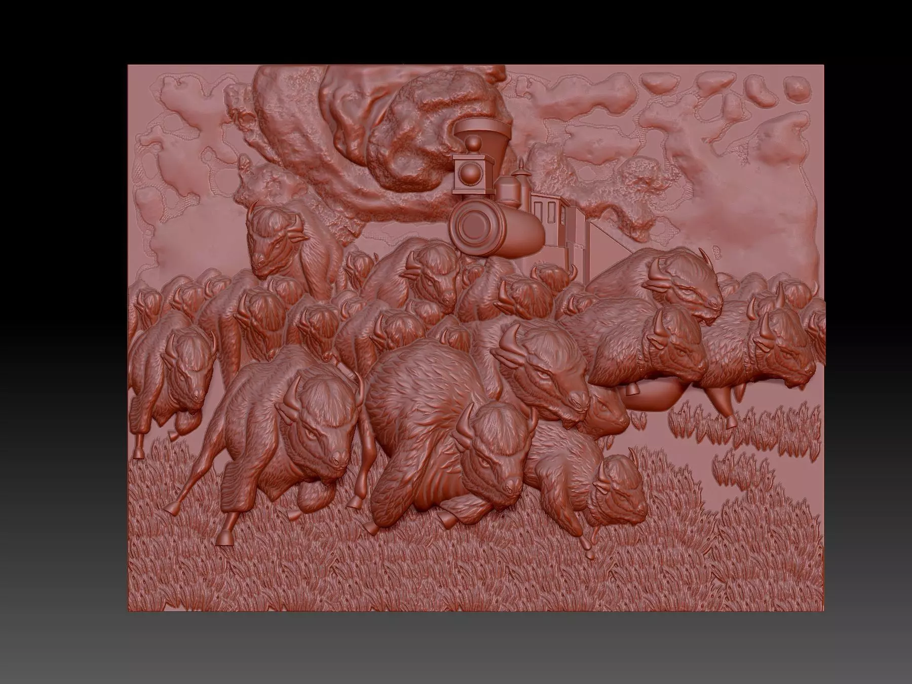 Bison 3D print model_0