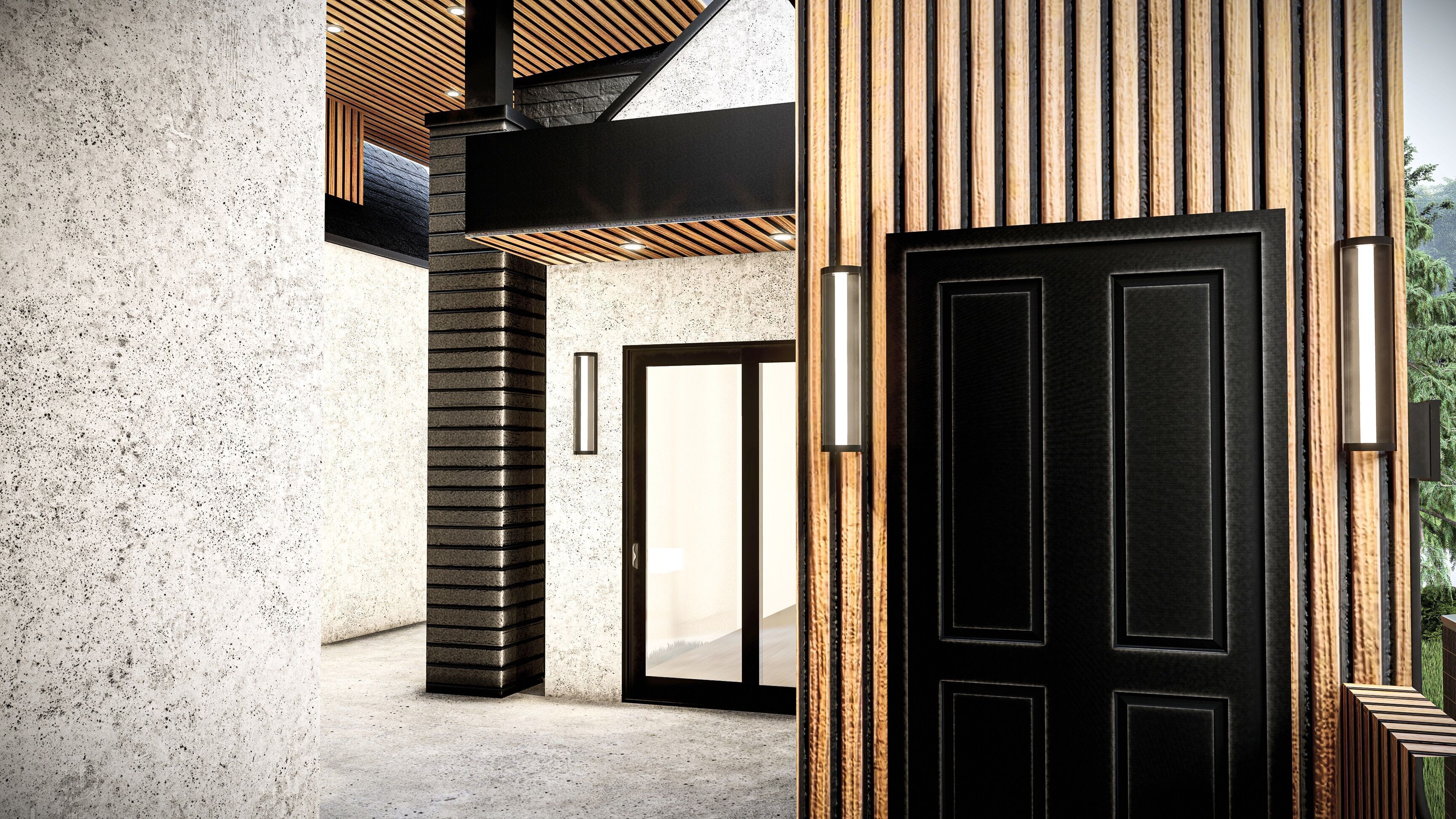 Modern House Number 7 - Stl-Dae file - 3d model Only 3D print model_7