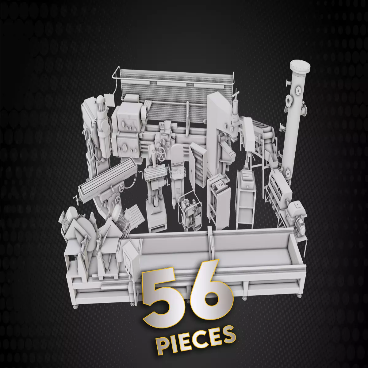 Ultimate Machine Pack - Base Mesh 3D model_0