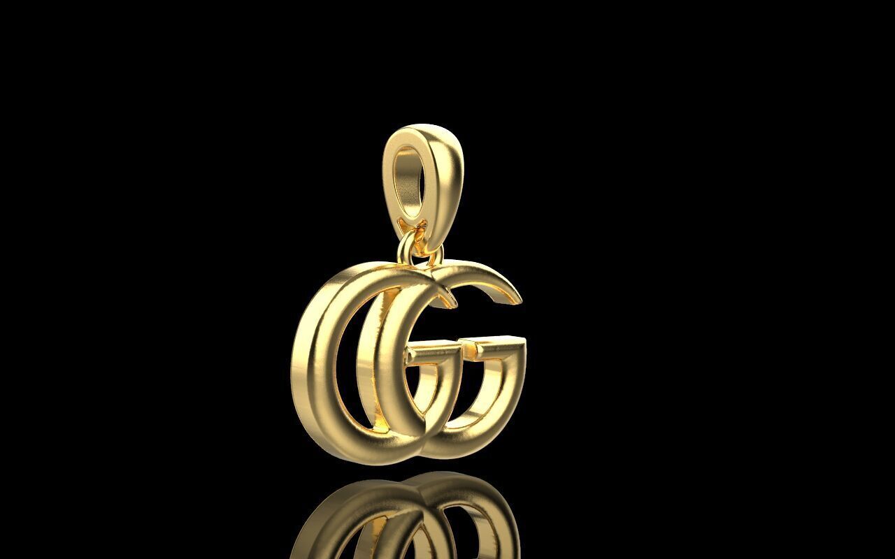 Pendant and Studs set z2133 3D print model_2