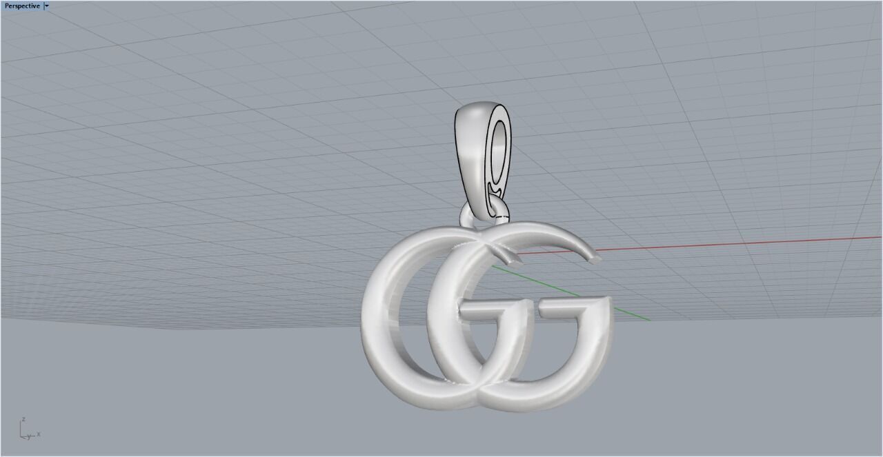 Pendant and Studs set z2133 3D print model_9