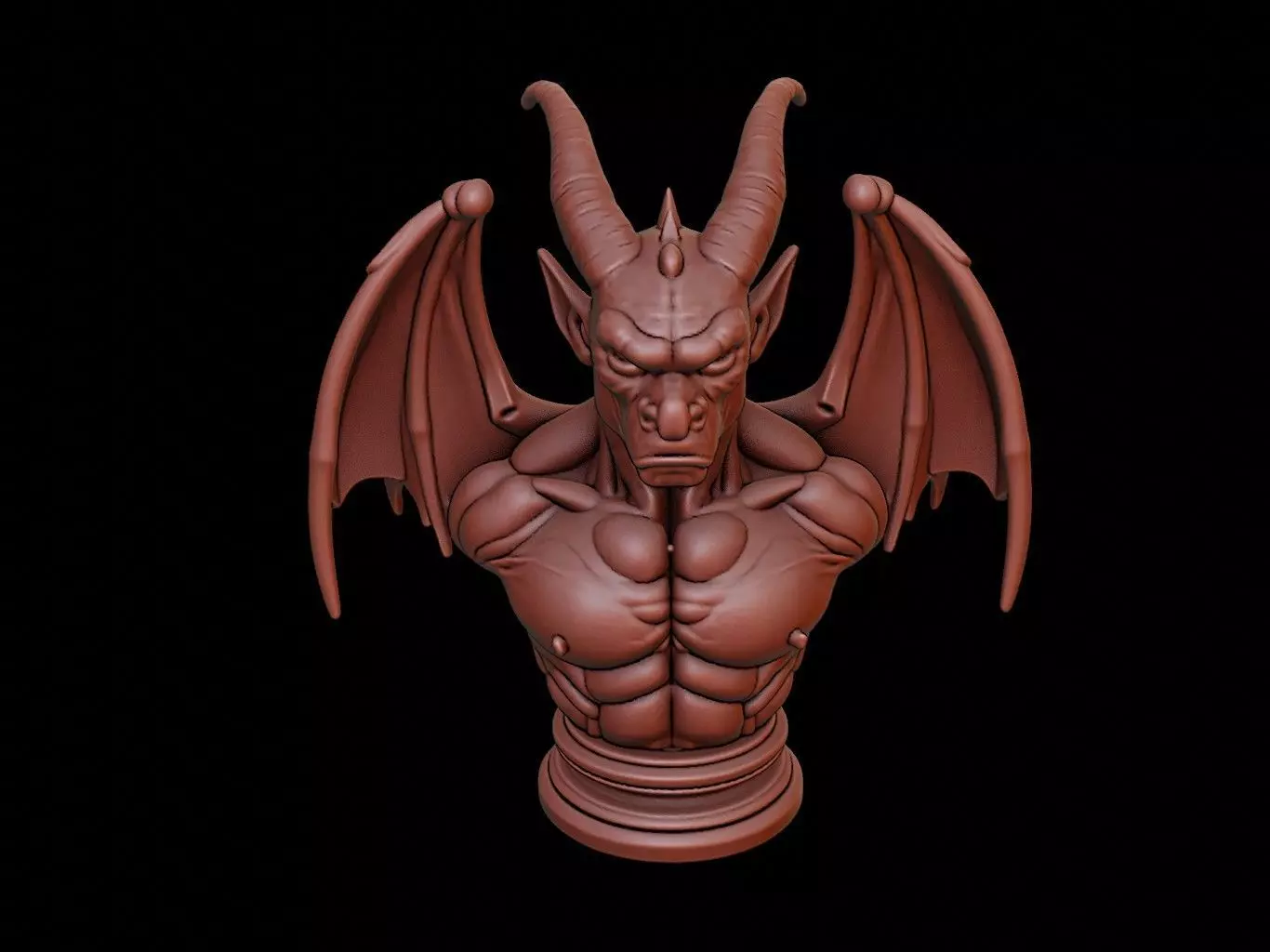 Gargoyle Bust 3D print model_0