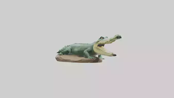 Crocodile statue model