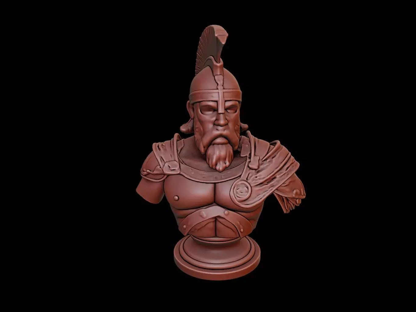 Gladiator Champion Bust 3D print model_0