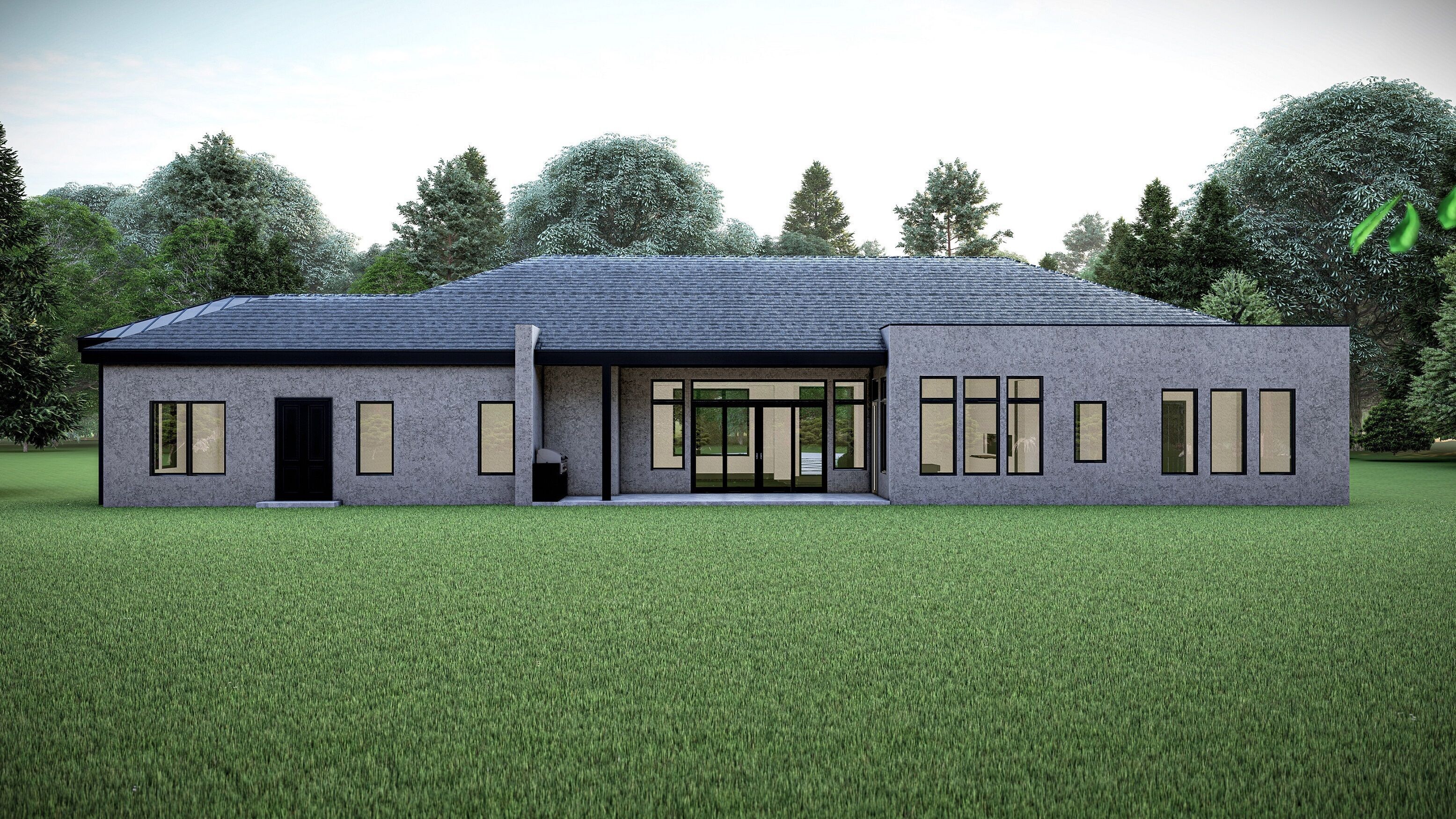 Modern House Number 11 - Stl-Dae file - 3d model Only 3D print model_4