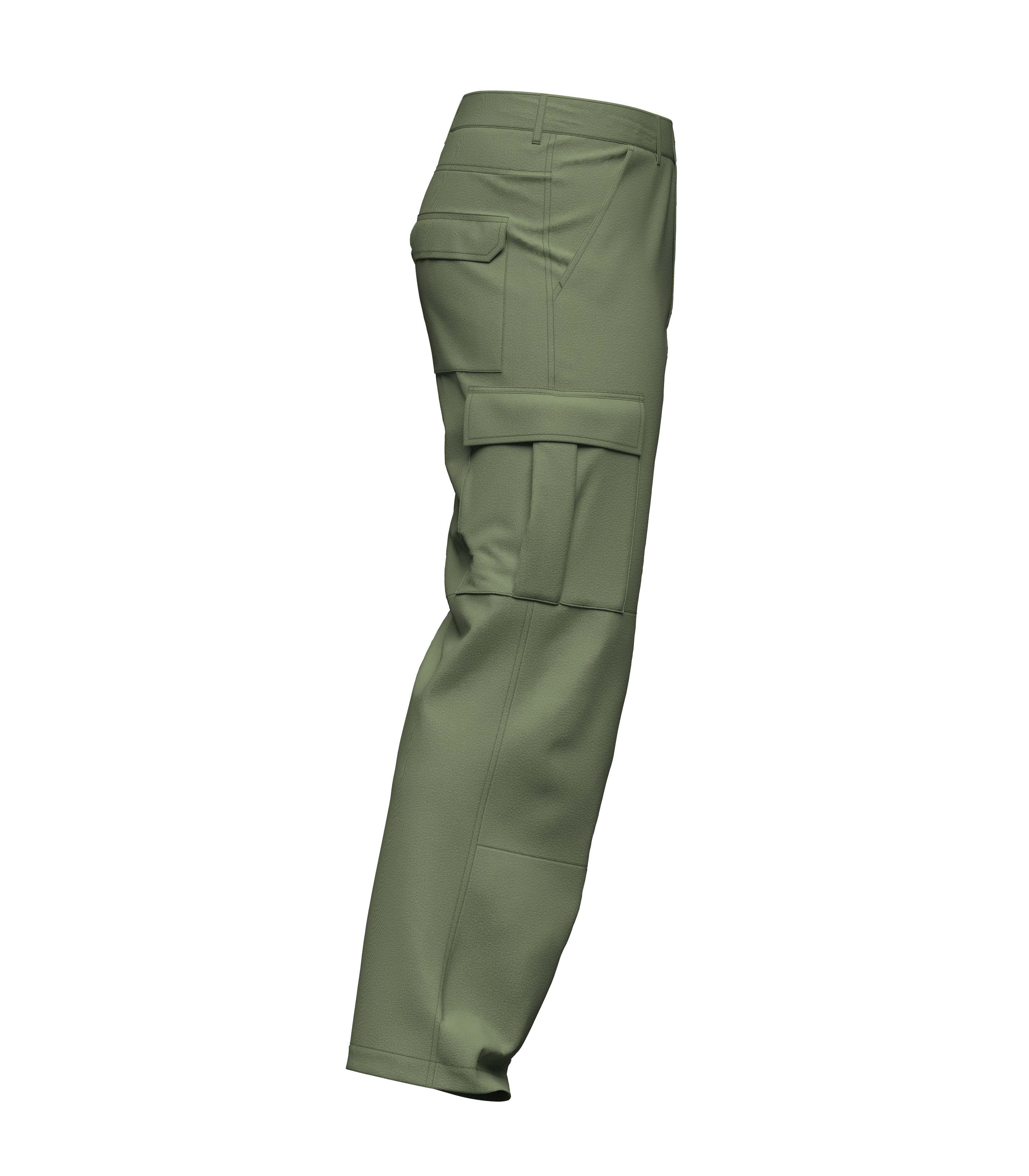Male Cargo Pant 3D model_11