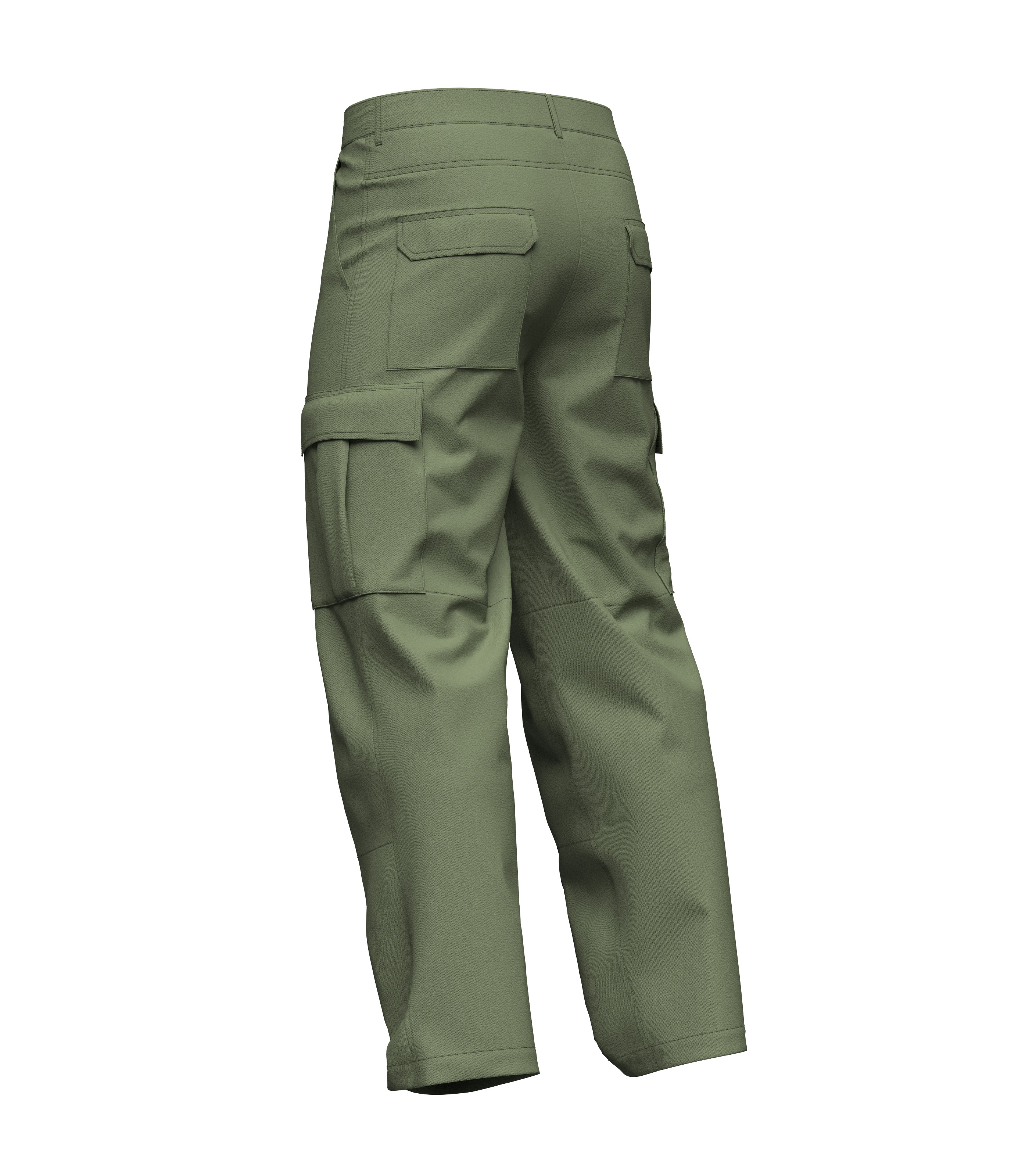 Male Cargo Pant 3D model_10