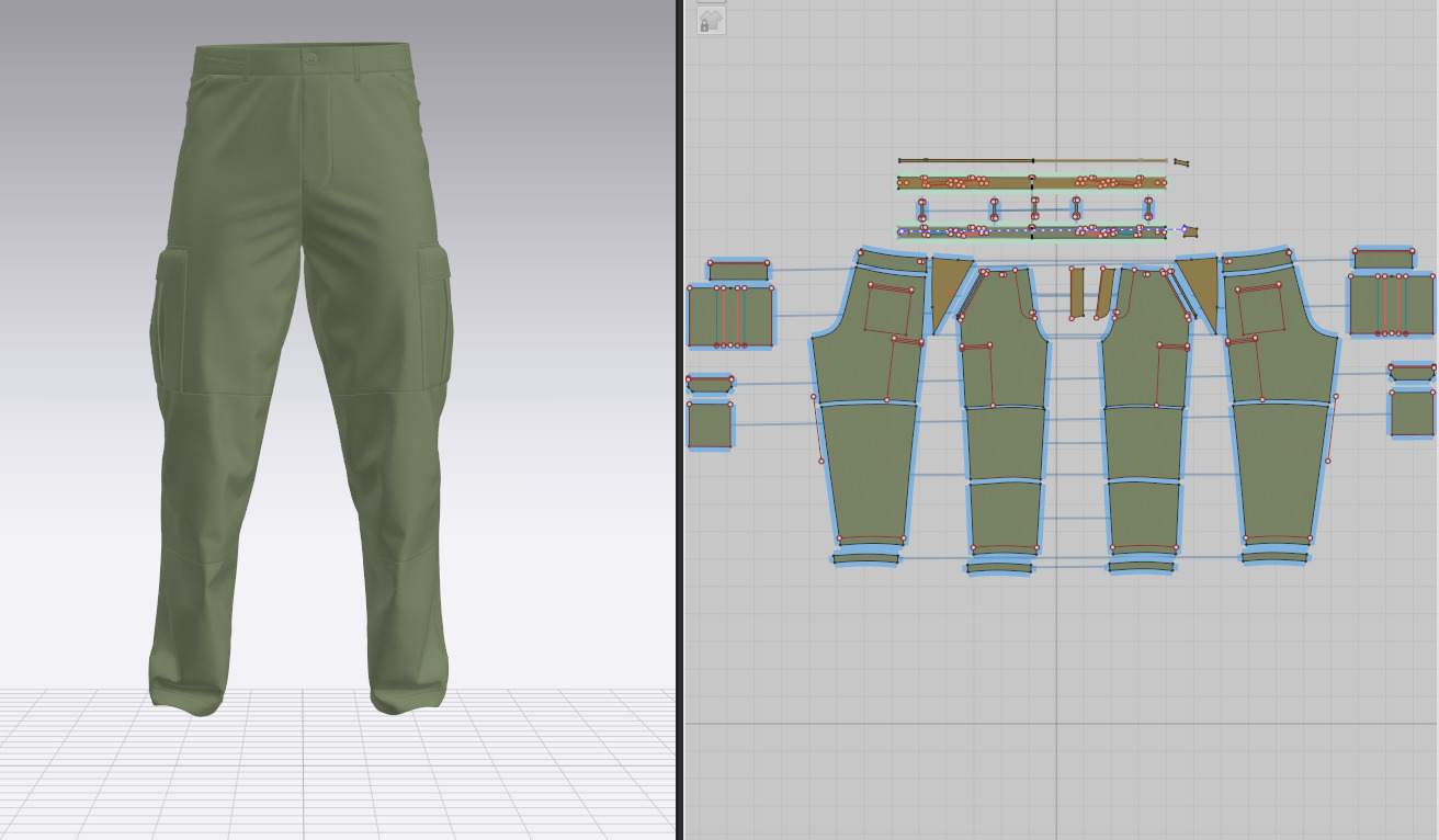 Male Cargo Pant 3D model_1