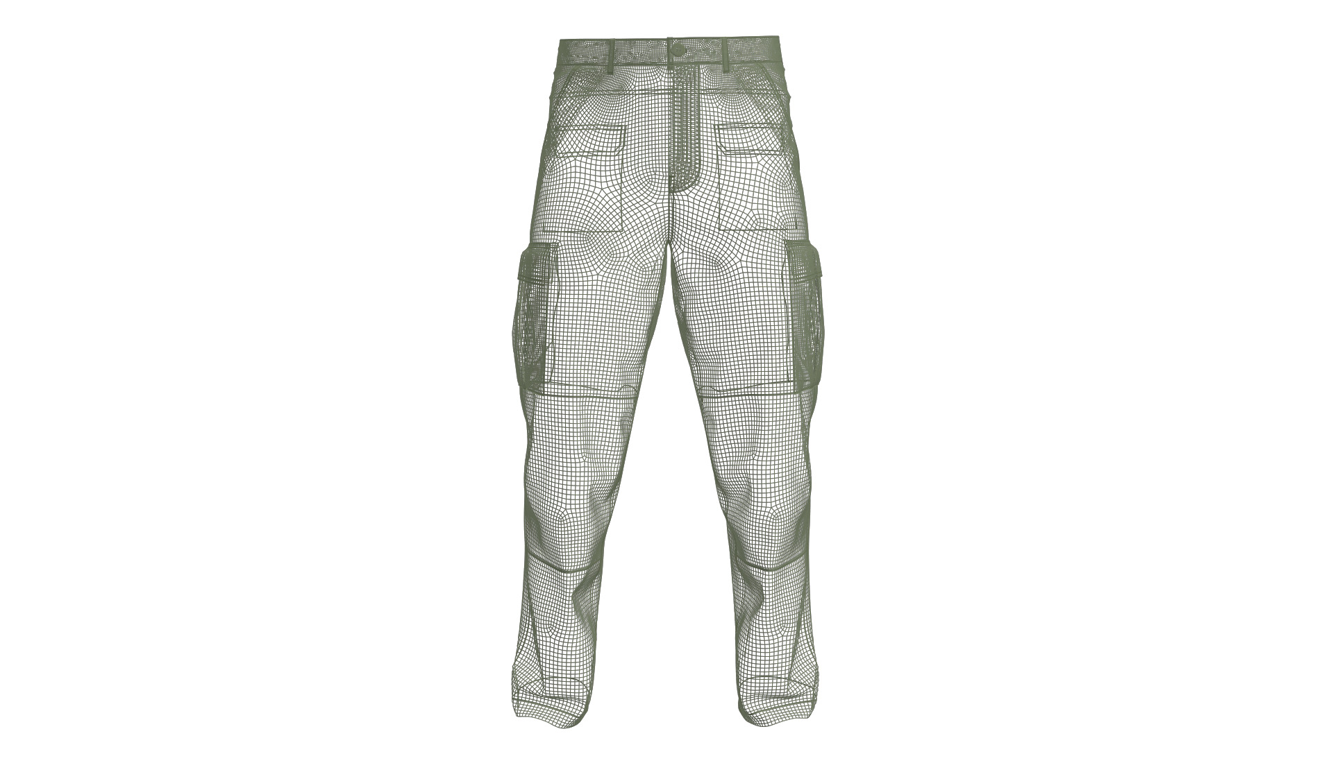 Male Cargo Pant 3D model_3