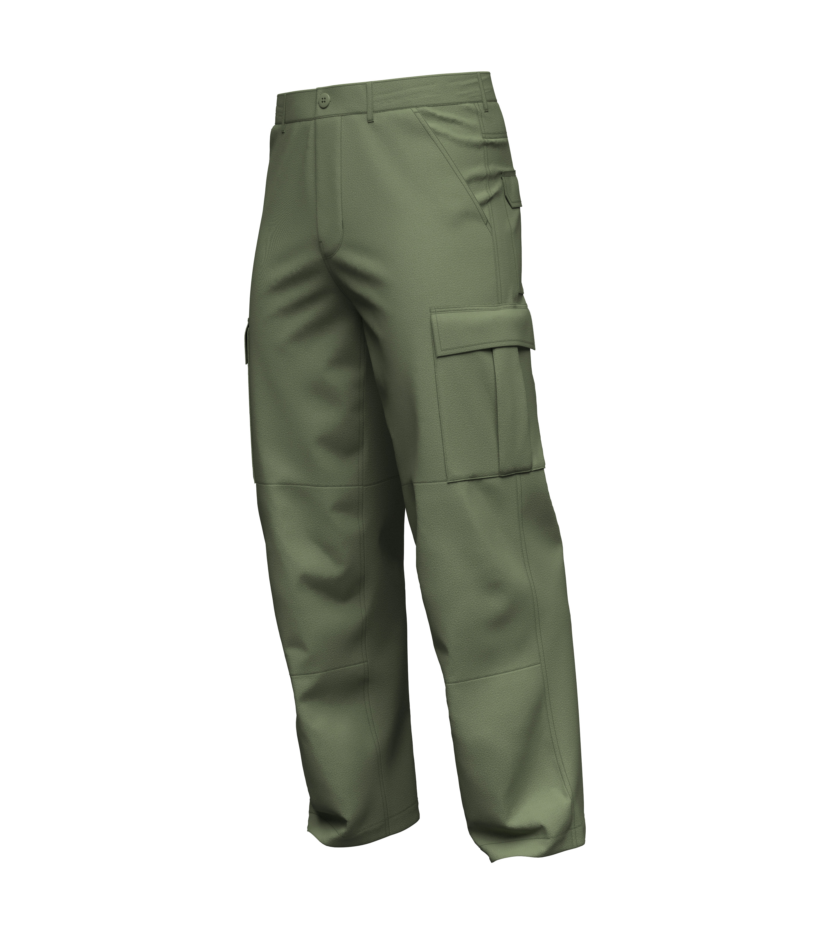 Male Cargo Pant 3D model_9