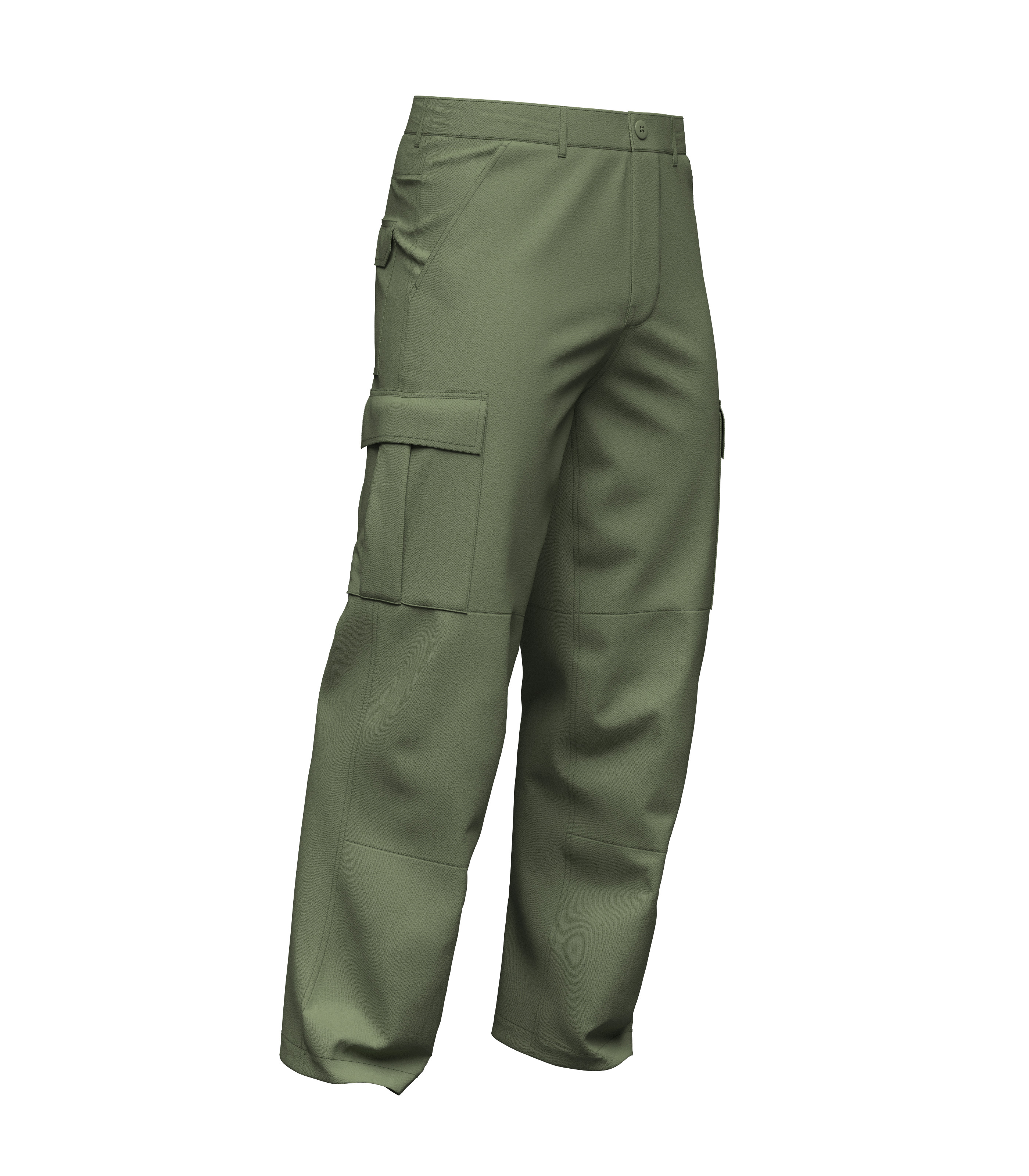Male Cargo Pant 3D model_7