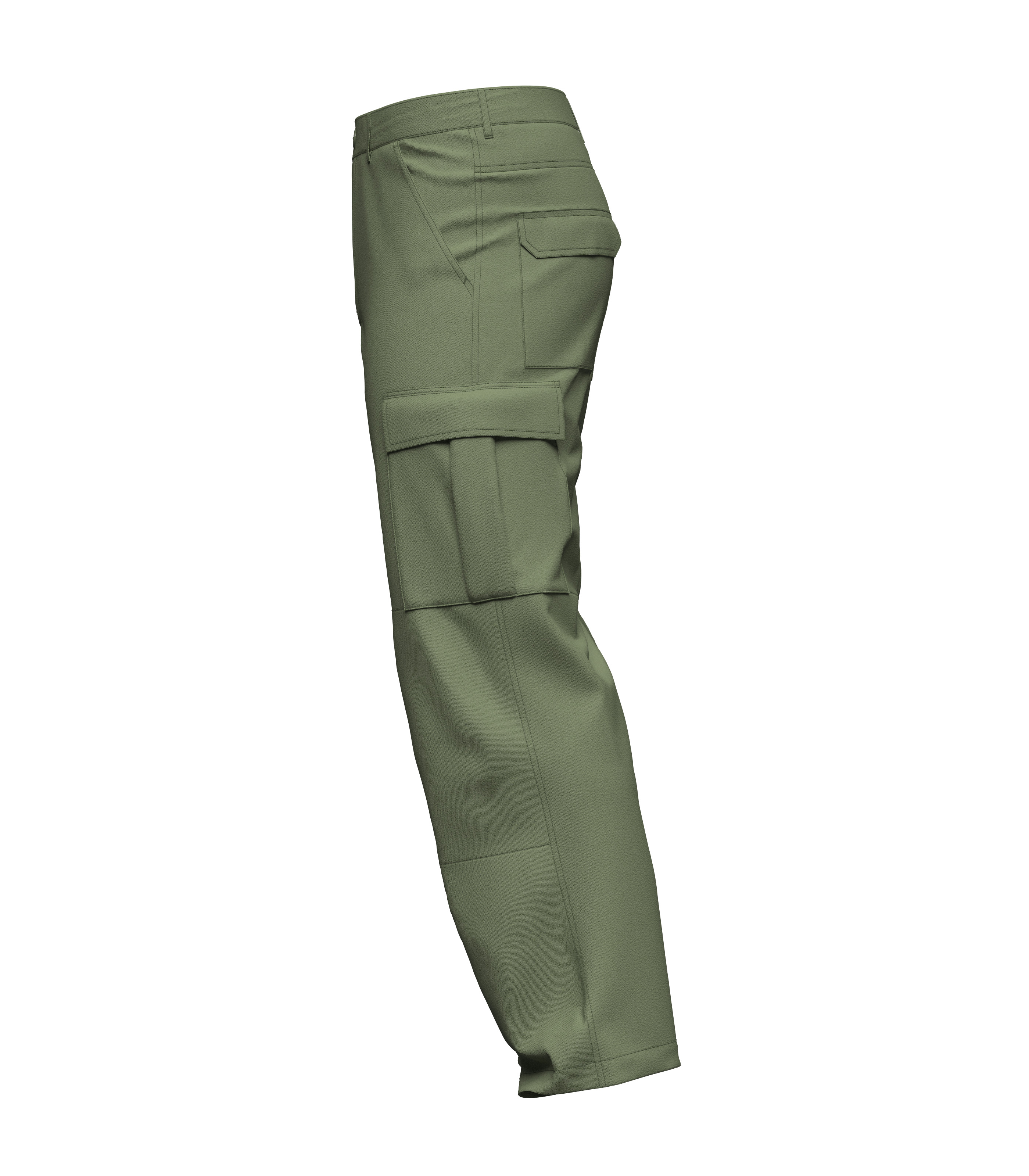 Male Cargo Pant 3D model_5
