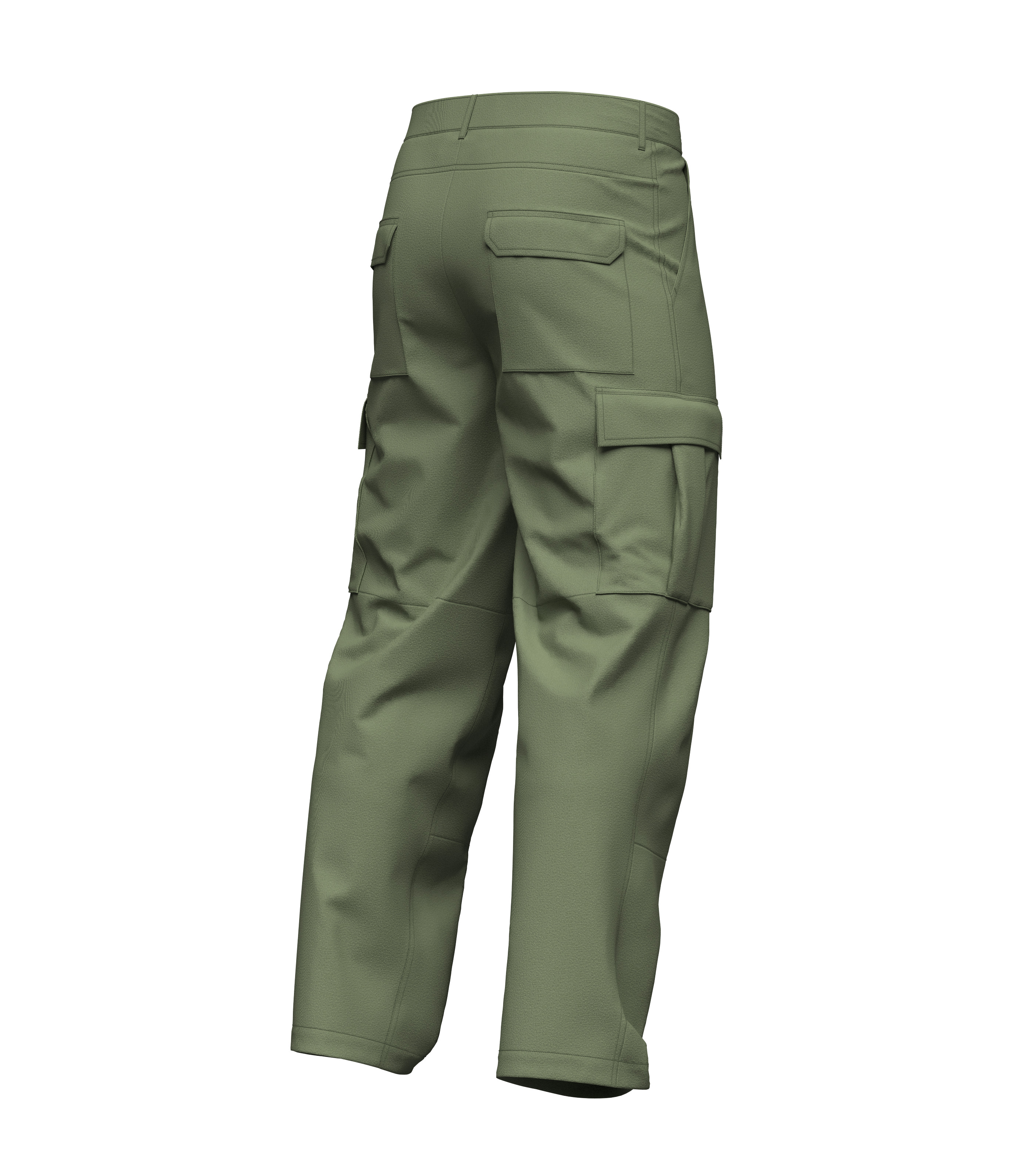 Male Cargo Pant 3D model_6