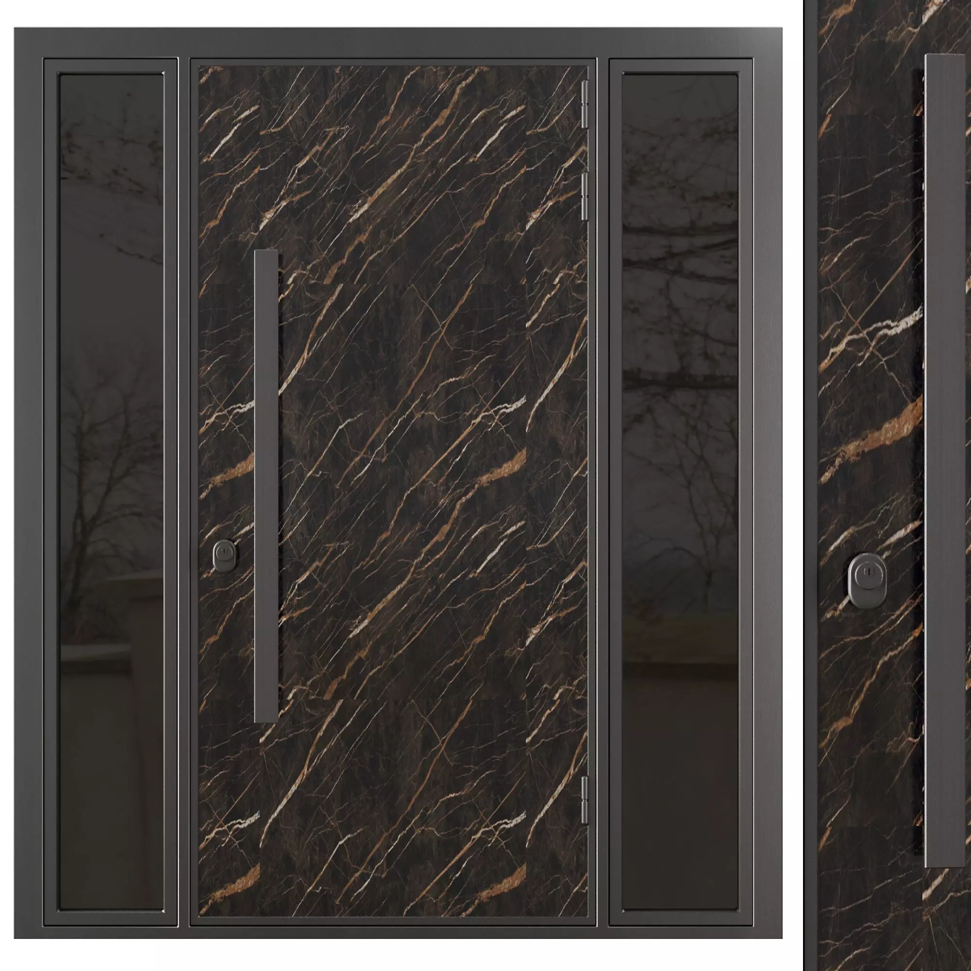 Entrance door set34 3D model