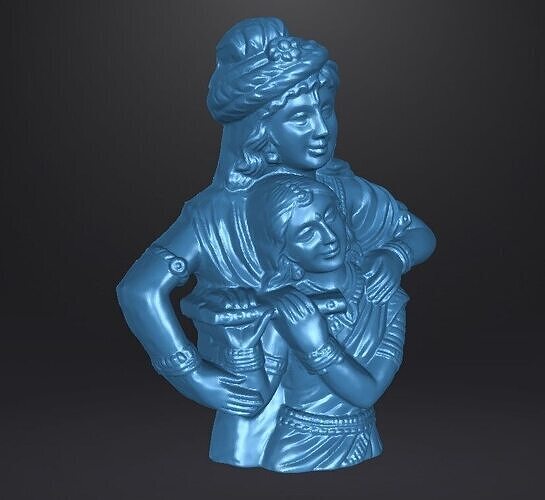 radha krishna 3d model 3D model