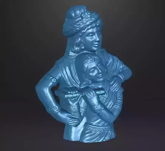 radha krishna 3d model