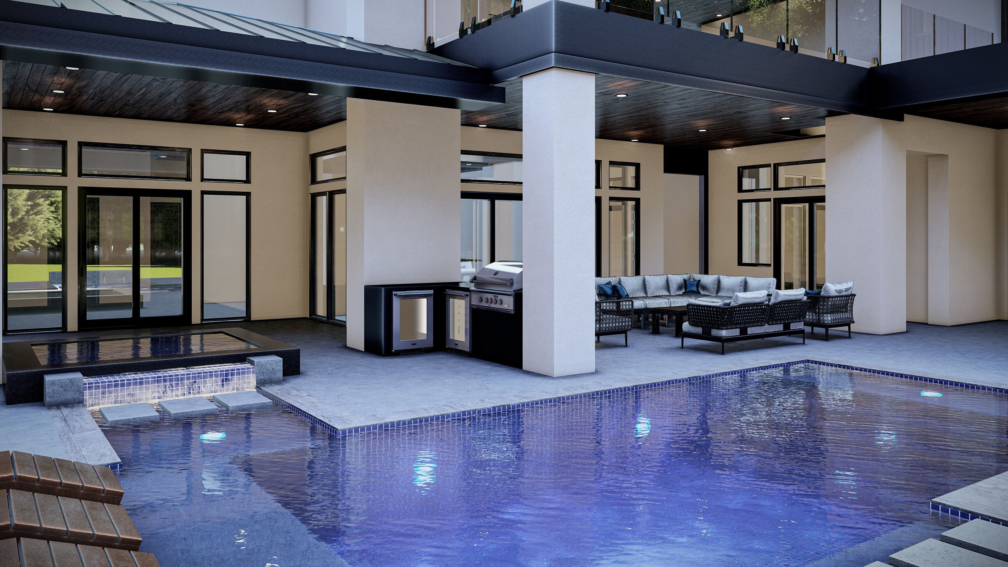 Modern House Number 12 - Stl -Dae file - 3d model Only 3D print model_11