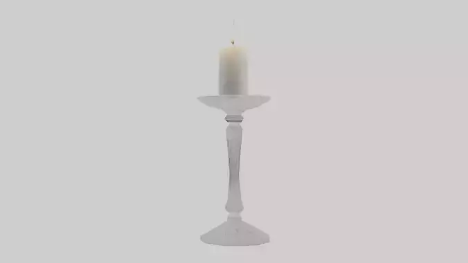 Crystal candle holder model