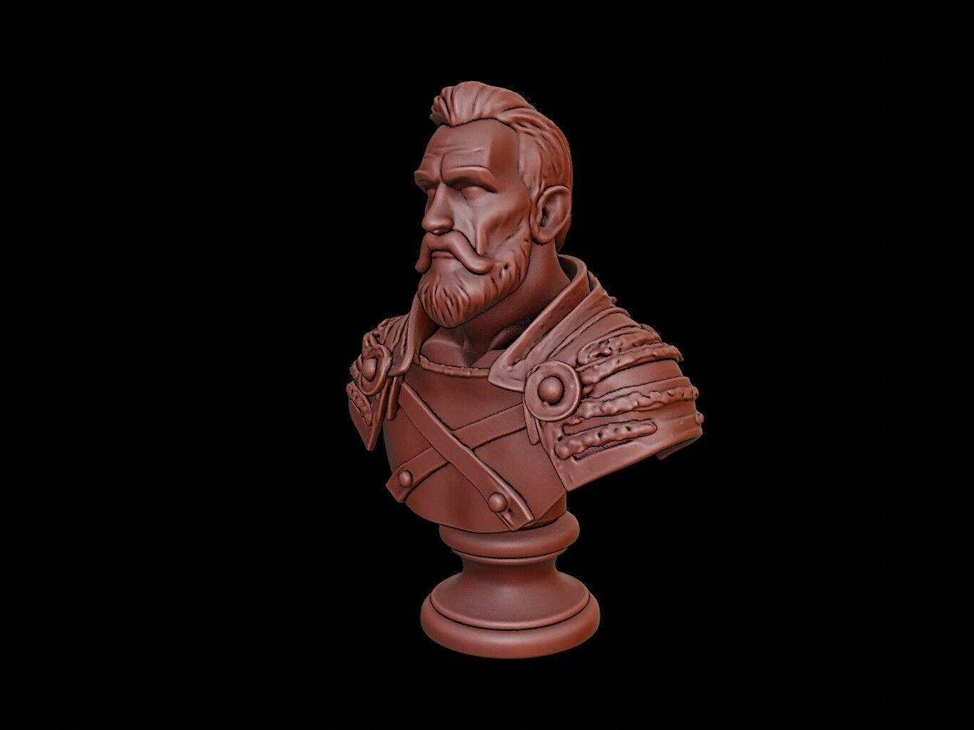 Highlander Bust 3D print model_2