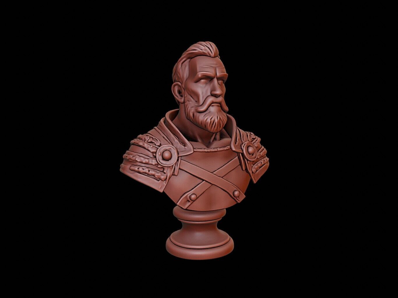 Highlander Bust 3D print model_1