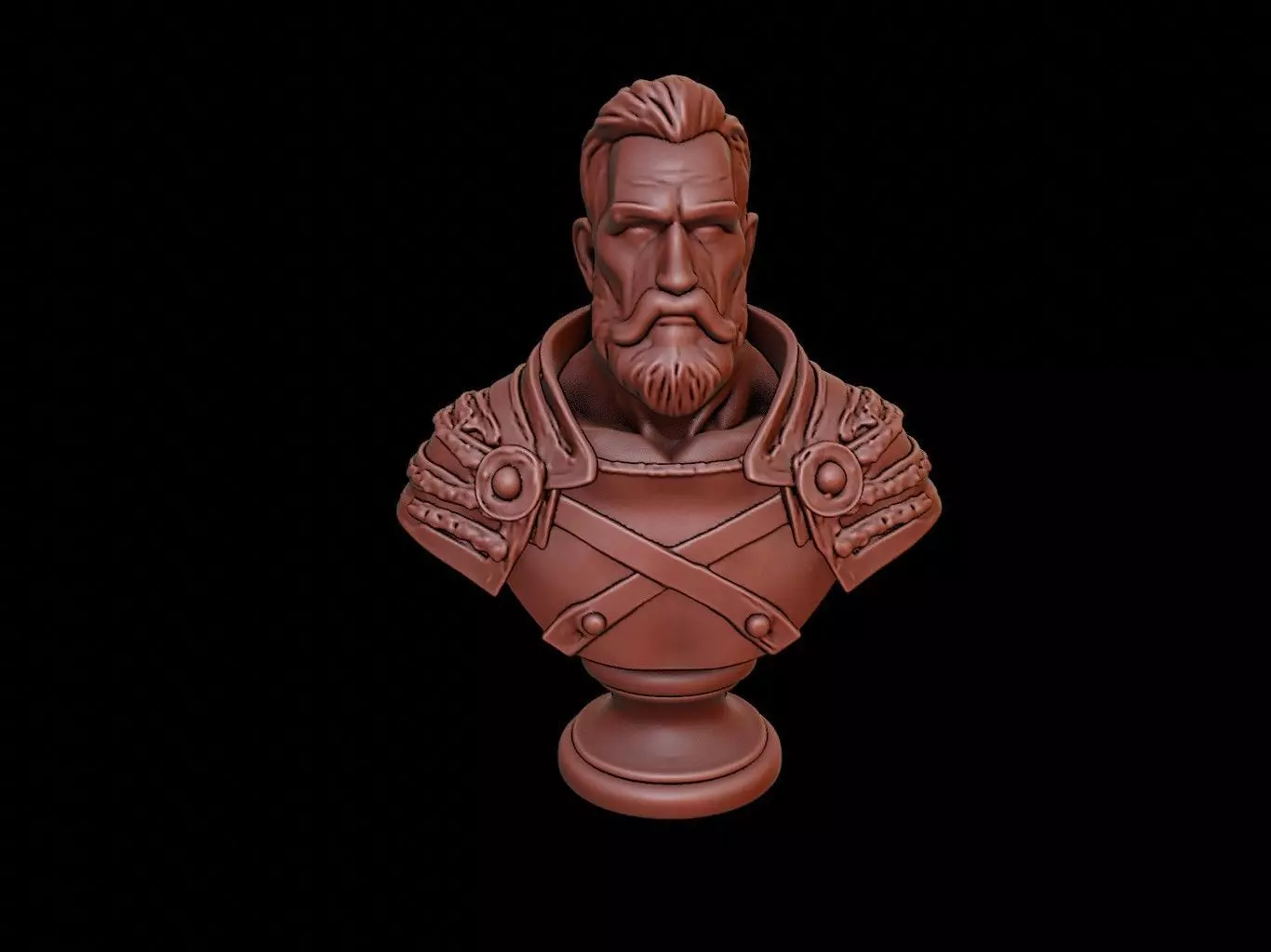 Highlander Bust 3D print model_0