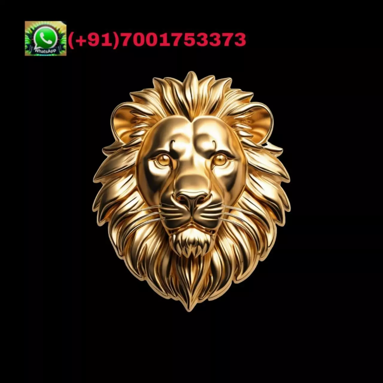 Lion head 3D print model_0