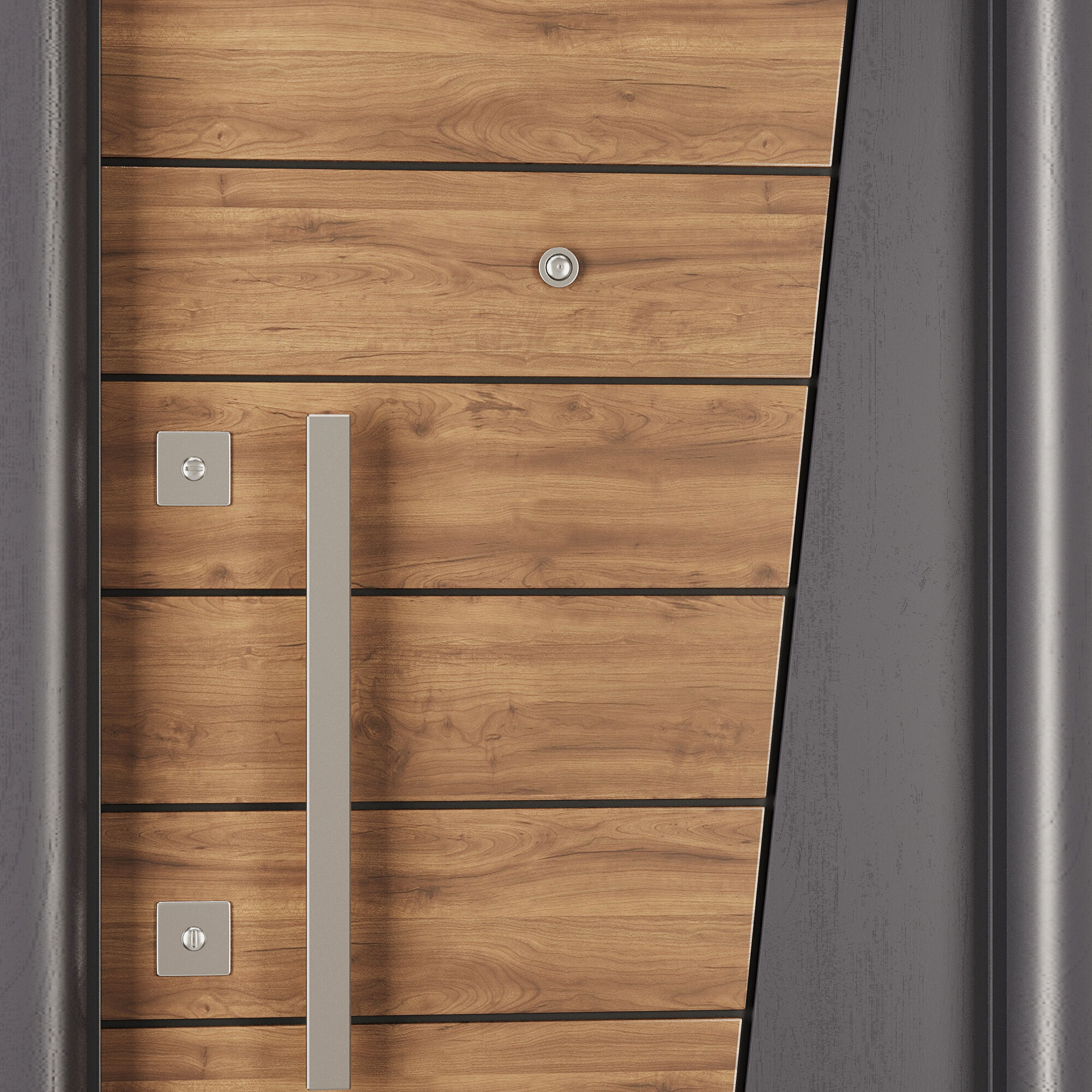 Entrance door set41 3D model_3