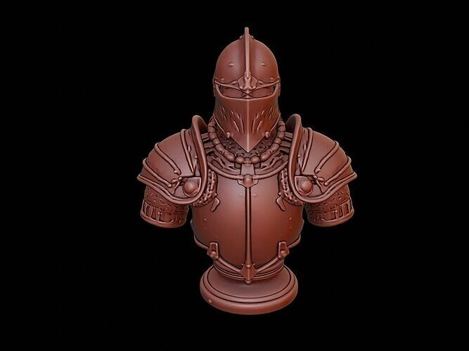 Knight Bust 3D print model