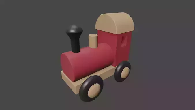 Low Poly Toy Train