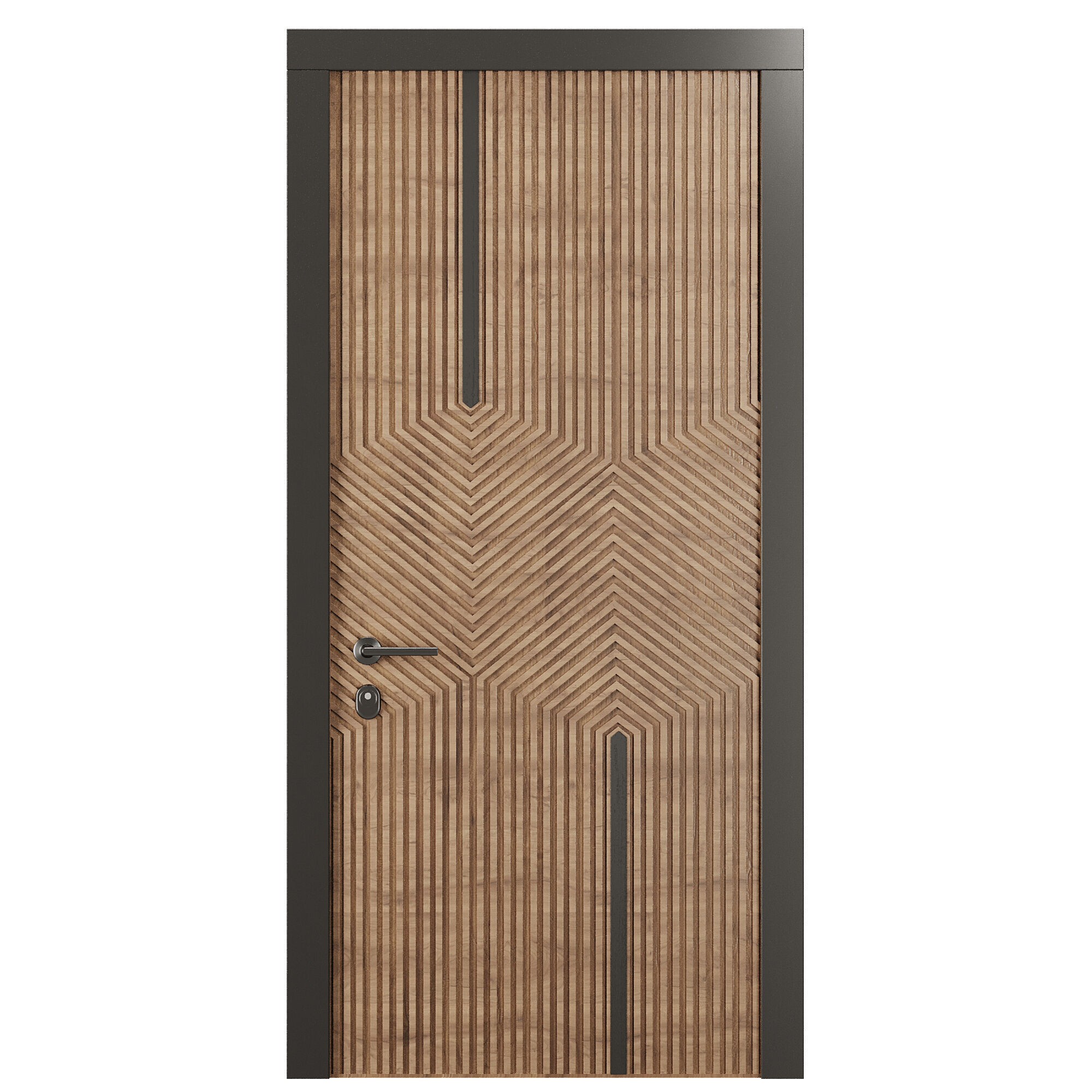 Entrance door set44 3D model_1