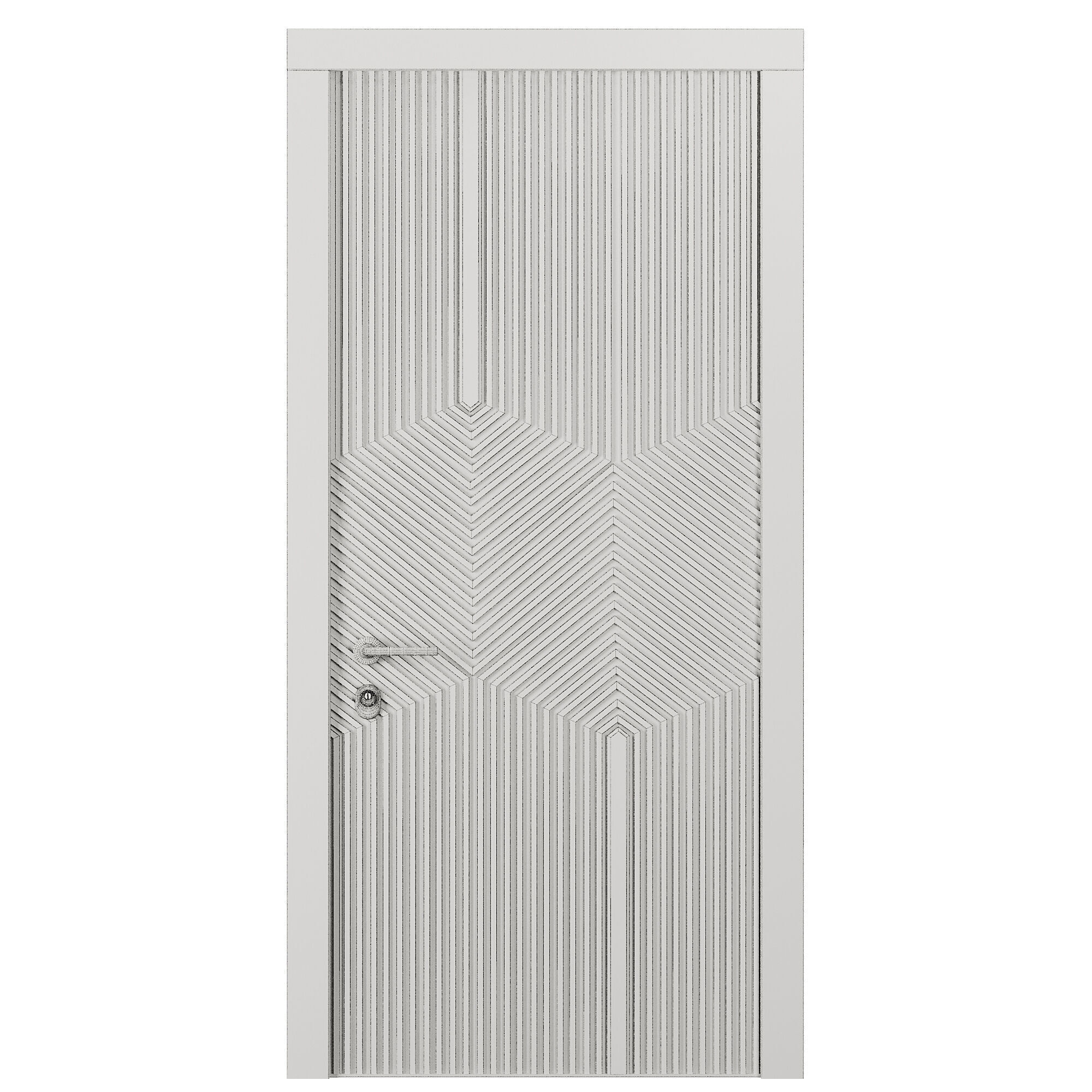 Entrance door set44 3D model_2