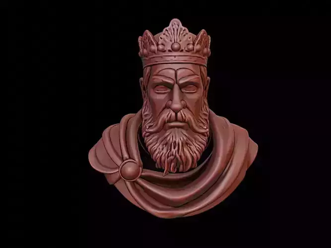 Medieval King Bust