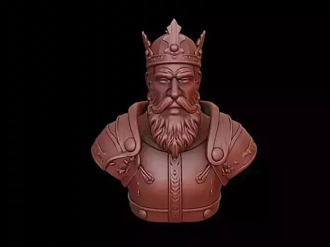 Medieval King Bust