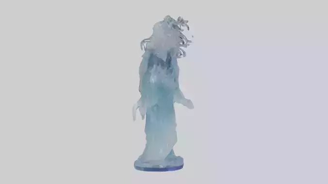 Crystal Sorceress statue model