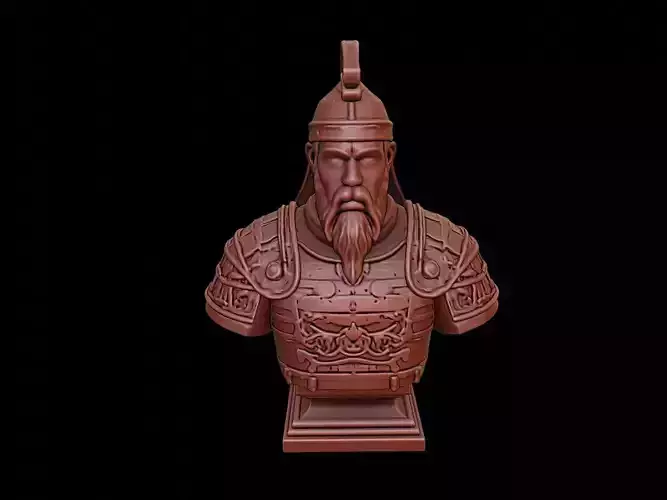 Mongol Warrior Bust