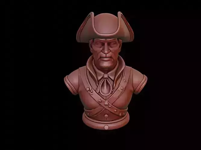 Musketeer Bust 3D print model