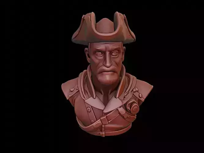 Musketeer Bust 3D print model
