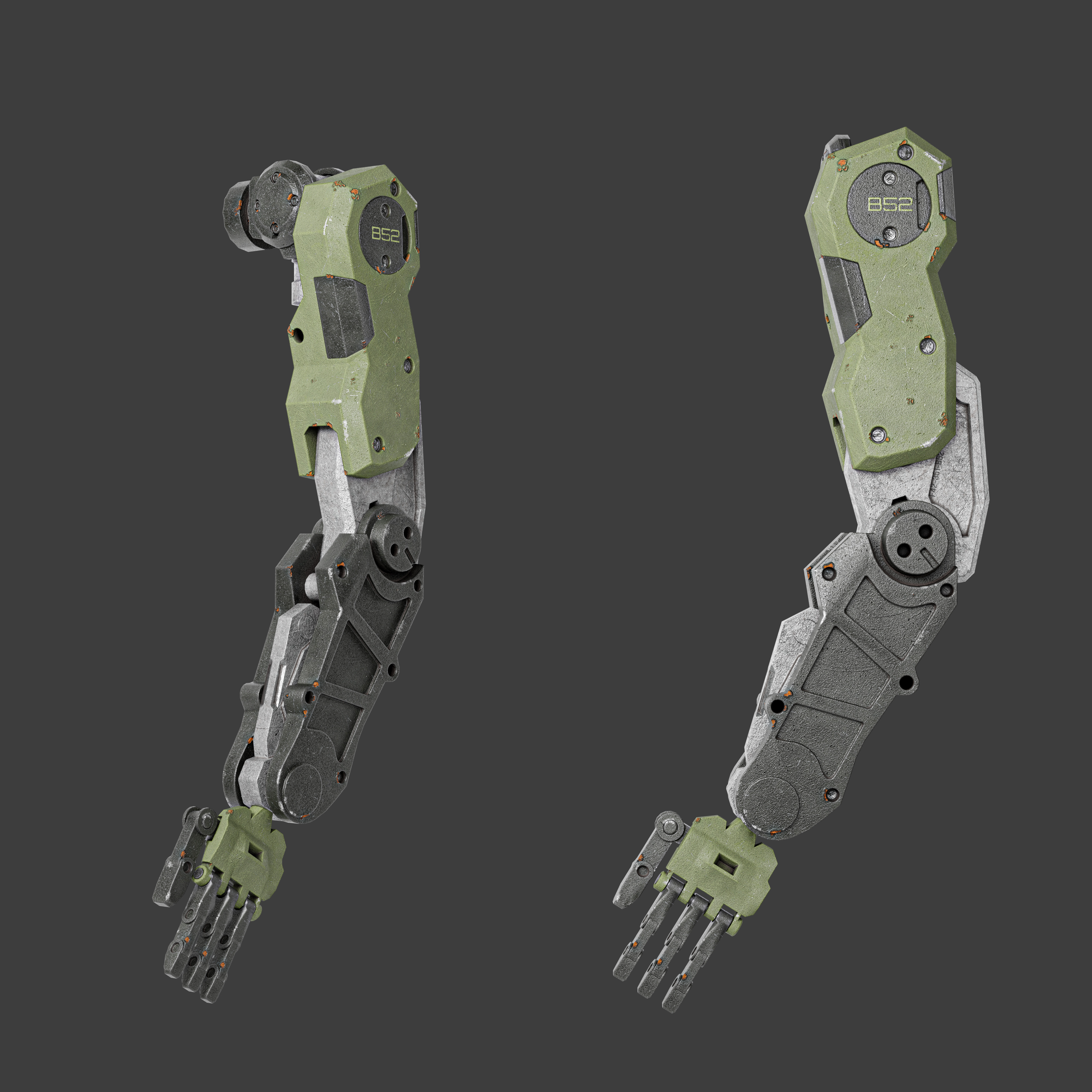 SciFi MECH Robot Low-poly 3D model_5
