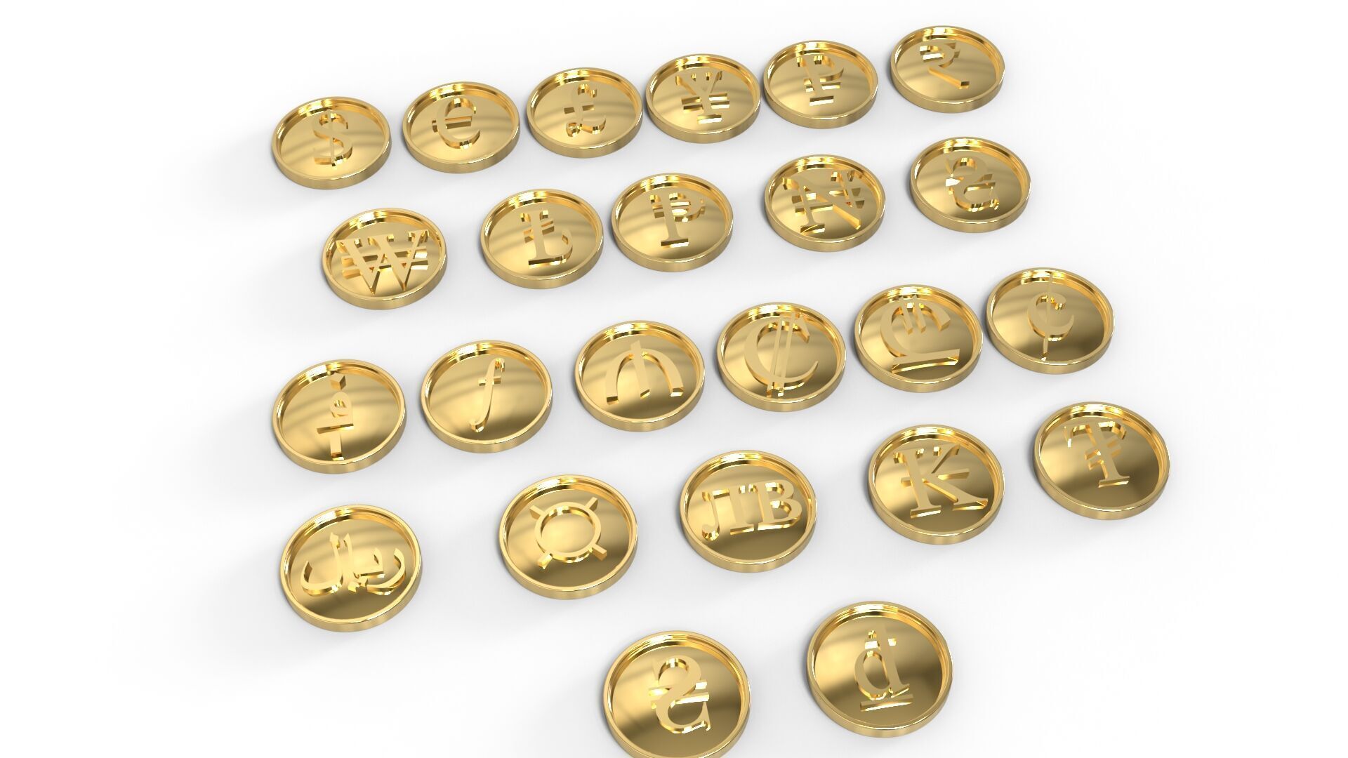 CURRENCY COIN SYMBOL 3D print model_8