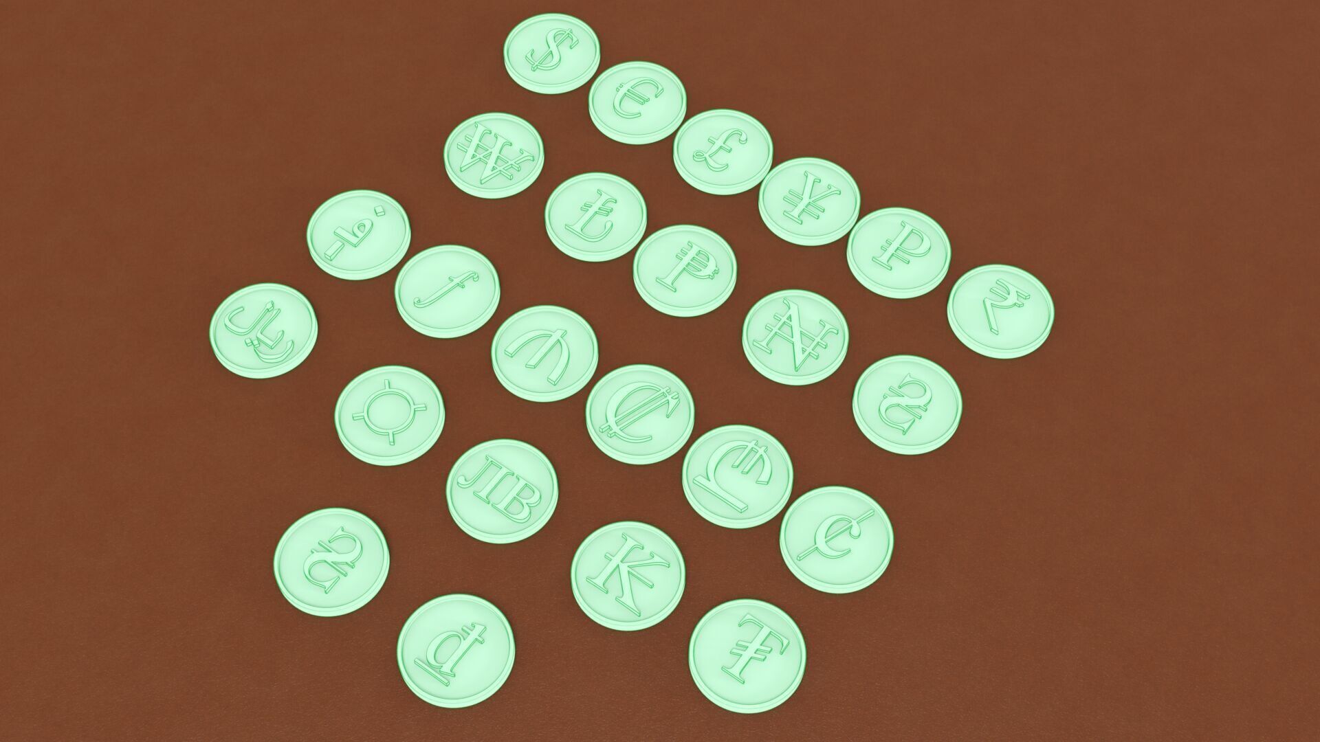 CURRENCY COIN SYMBOL 3D print model_17