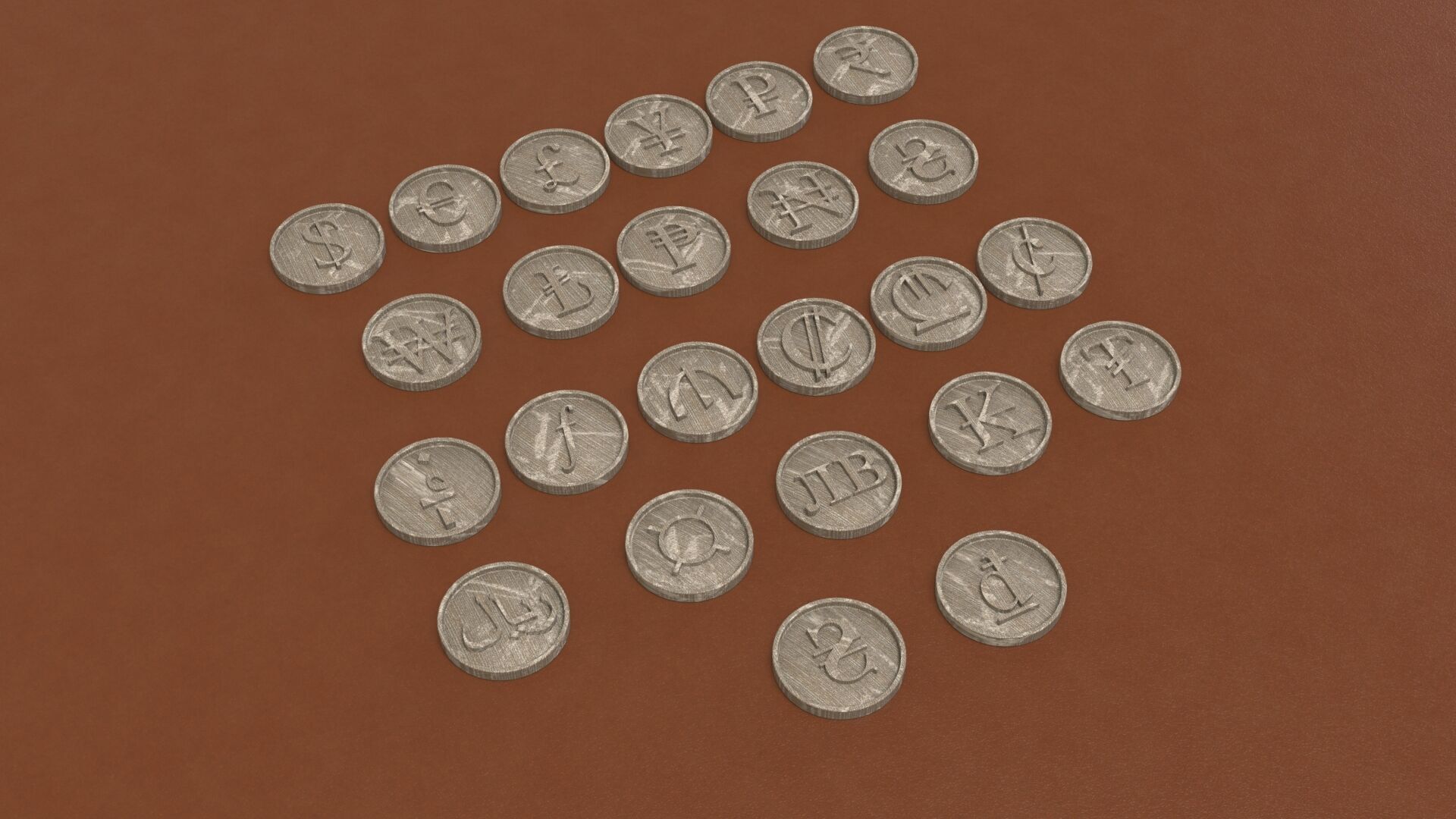 CURRENCY COIN SYMBOL 3D print model_16