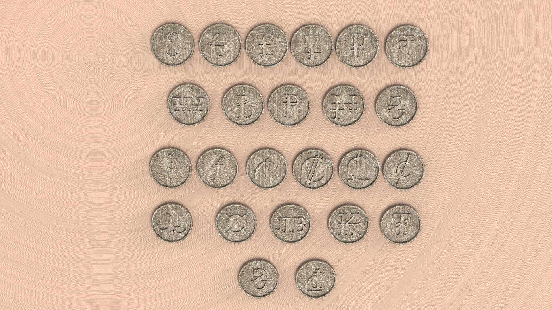 CURRENCY COIN SYMBOL 3D print model_9
