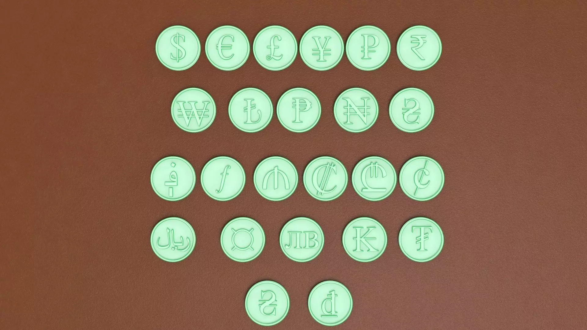 CURRENCY COIN SYMBOL 3D print model_0